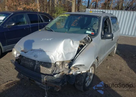 2002 Nissan Quest Gxe z USA, uszkodzony, nr VIN 4N2ZN15TX2D809502